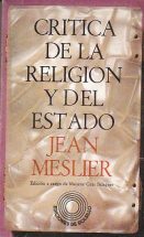Crítica de la religión y del Estado de MESLIER, Jean: (1978) | LIBRERÍA  GULLIVER